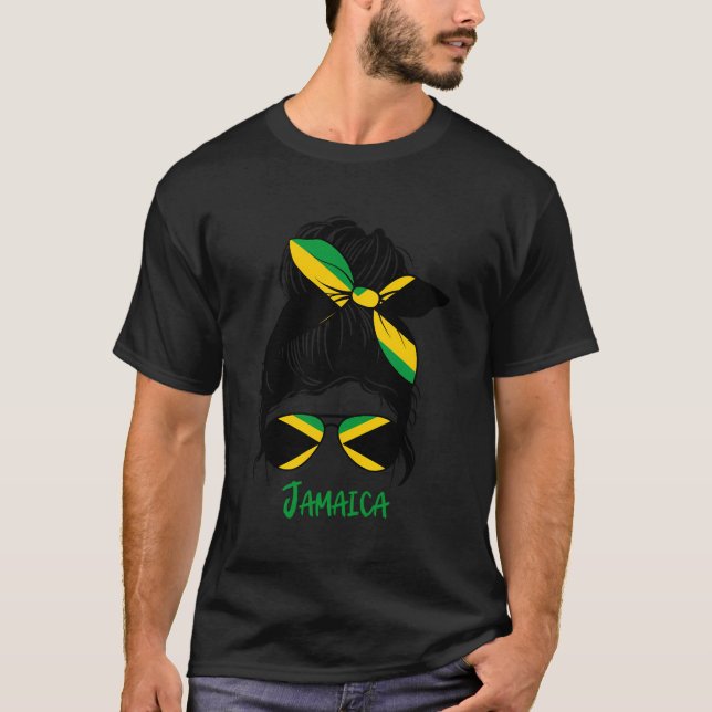 Jamaican Jamaica Jamaica Flag T-Shirt (Front)