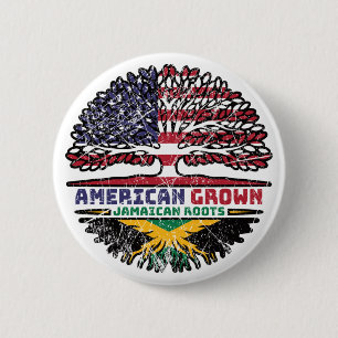 Jamaican Jamaica US American USA United States 6 Cm Round Badge