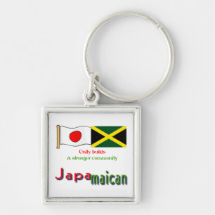 jamaican-japanese key ring