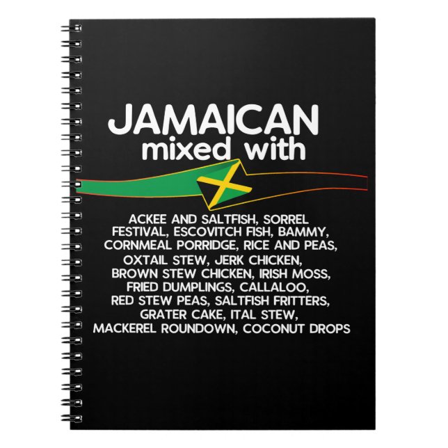 Jamaican Mixed With Jamaica Proud  Notebook (Front)