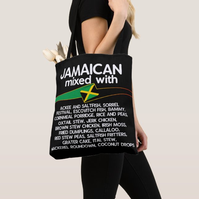 Jamaican Mixed With Jamaica Proud  Tote Bag (Close Up)