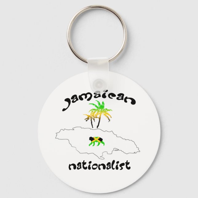 Jamaican Nationalist Logo Key Ring (Front)