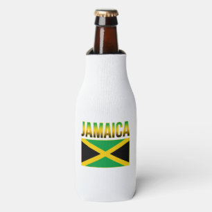 Jamaican Pride Flag Of Jamaica Bottle Cooler
