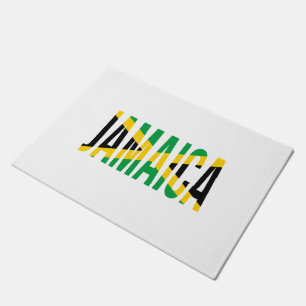 Jamaican Pride Flag Of Jamaica Doormat
