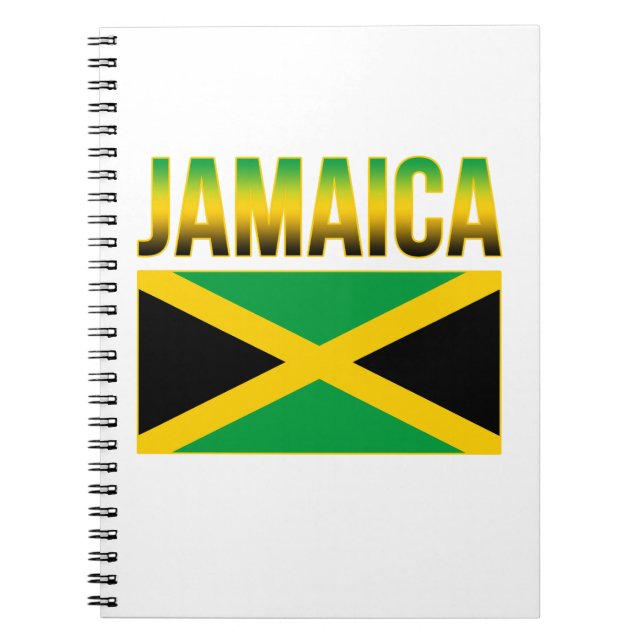 Jamaican Pride Flag Of Jamaica Spiral Notebook (Front)