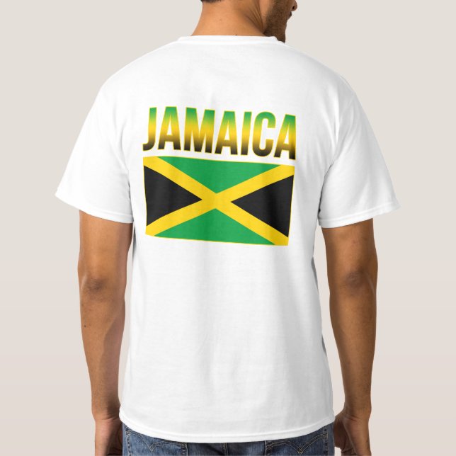 Jamaican Pride Flag Of Jamaica T-Shirt (Back)