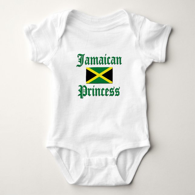 Jamaican Princess Baby Bodysuit (Front)