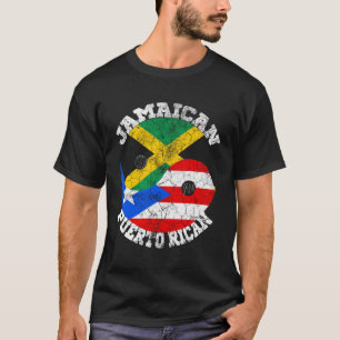 Jamaican Puerto Rican Flag Jamaican Puerto Jamaica T-Shirt