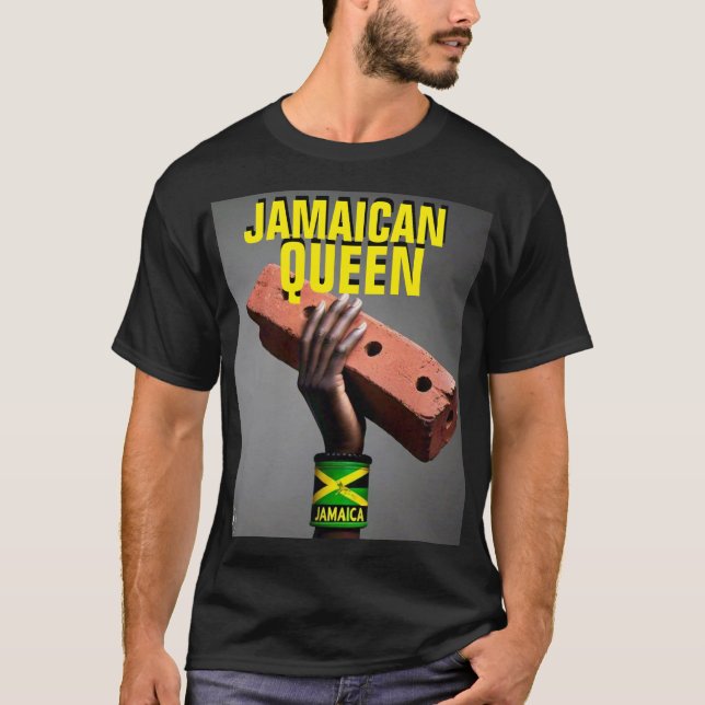JAMAICAN QUEEN Basic Dark T-Shirt (Front)