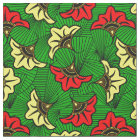 Jamaican Rasta African Biloba Flower Pattern