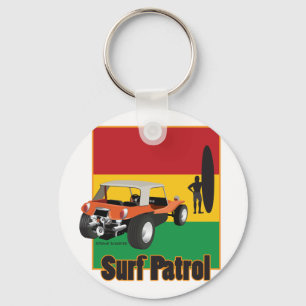 Jamaican Rasta Surfpatrol Buggy Key Ring