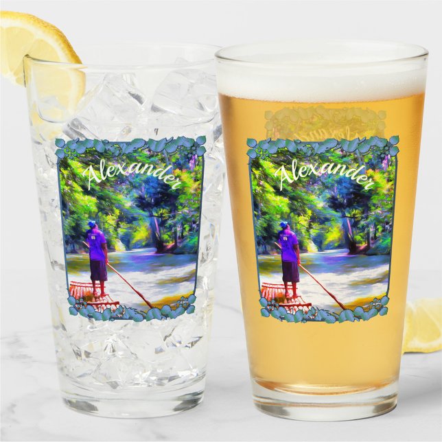 Jamaican River Raft Ride J001 Beer Glass (Creator Uploaded)