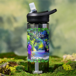 Jamaican River Raft Ride J001 Water Bottle