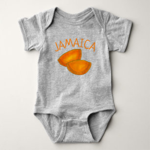Jamaican Spicy Beef Patty Patties Jamaica Pastry Baby Bodysuit