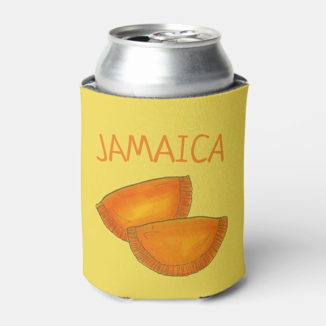 Jamaican Spicy Beef Patty Patties Jamaica Pastry Can Cooler (Can Front)