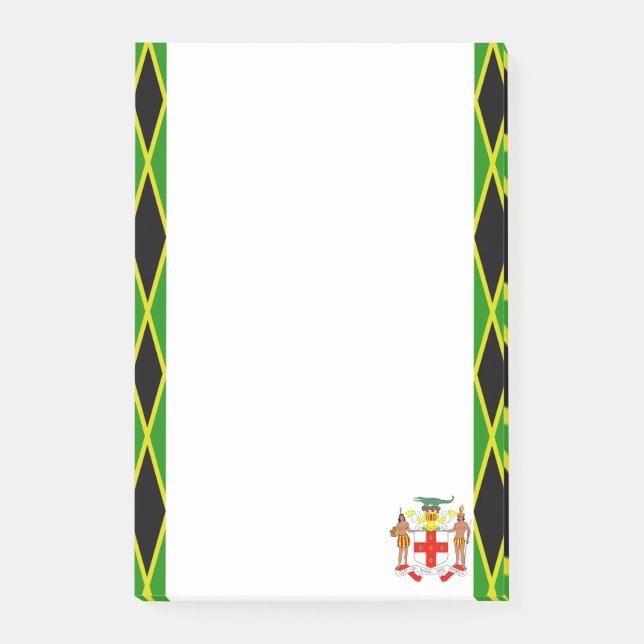 Jamaican stripes flag post-it notes (Front)