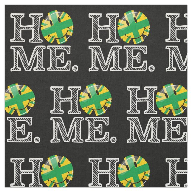 Jamaican Style Union Jack Flag Fabric (Swatch)