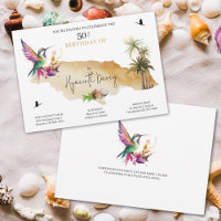 Jamaican Themed Birthday Invitation