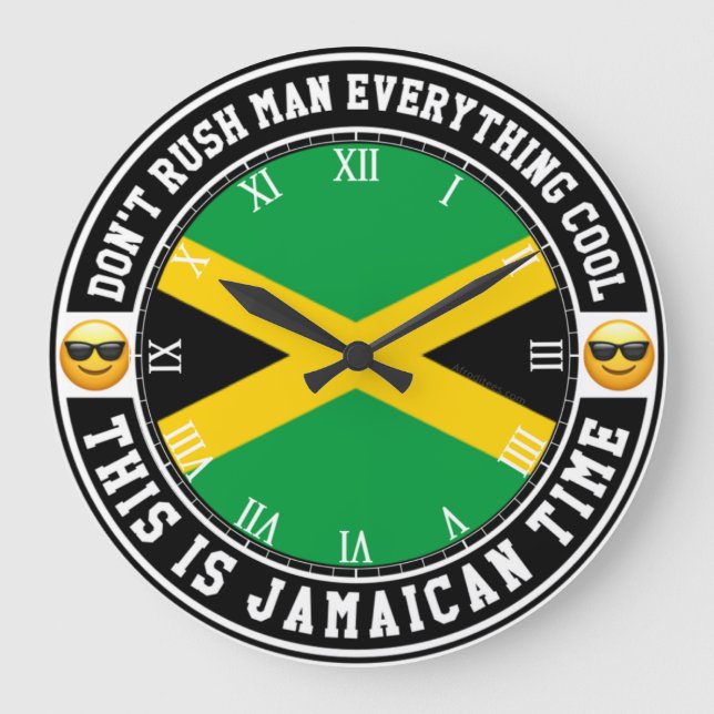 Jamaican Time Wall Clock (Front)