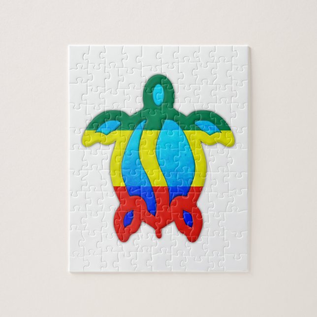 Jamaican Turtle Jigsaw Puzzle (Vertical)