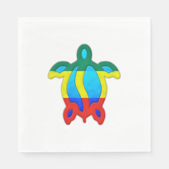 Jamaican Turtle Napkin (Front)