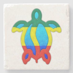 Jamaican Turtle Stone Coaster