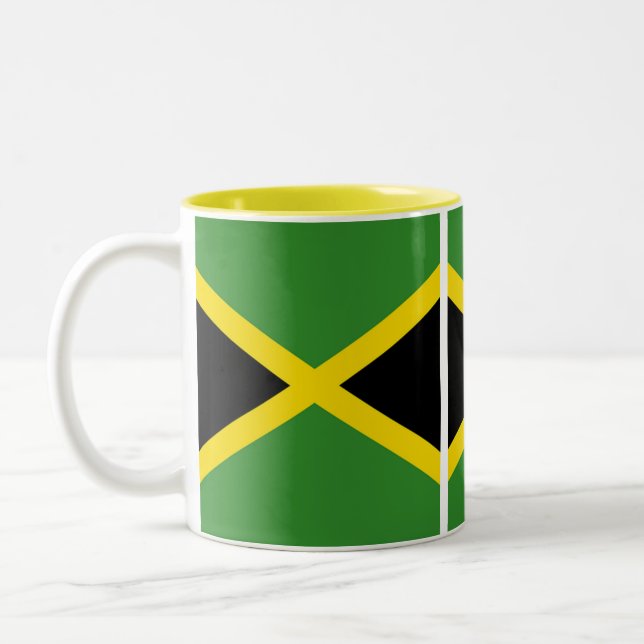 Jamaican Vibes Two-Tone Coffee Mug (Left)