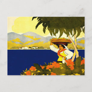 Jamaican woman postcard