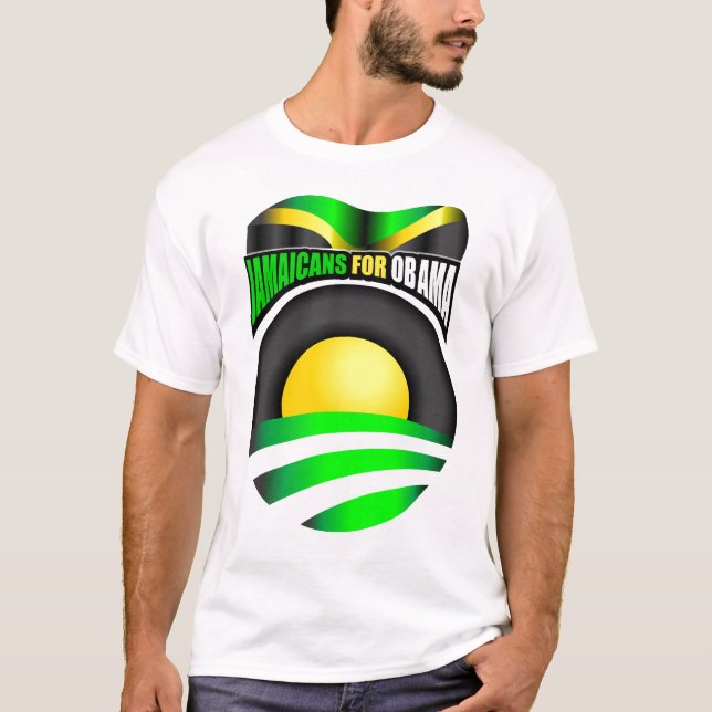Jamaicans for Obama T-Shirt (Front)