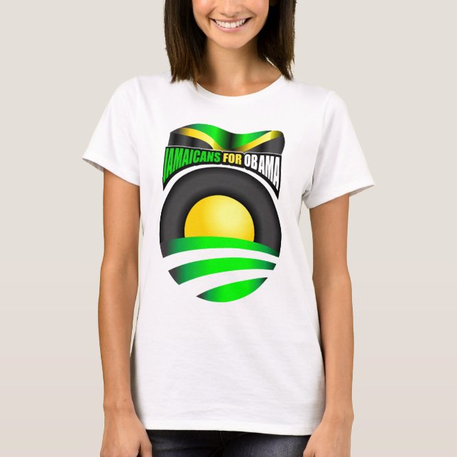 Jamaicans for Obama T-Shirt (Front)