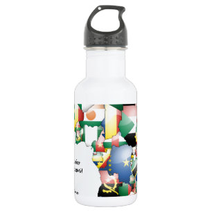 Jambo Habari Africa ! I Love Africa 532 Ml Water Bottle