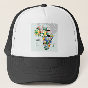 Jambo Habari Africa ! I Love Africa Trucker Hat