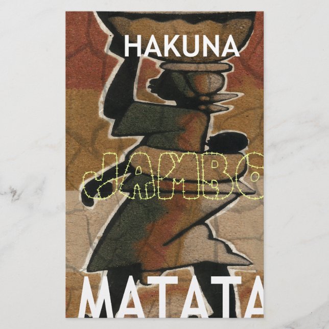 Jambo Habari Hakuna Matata. (Front)