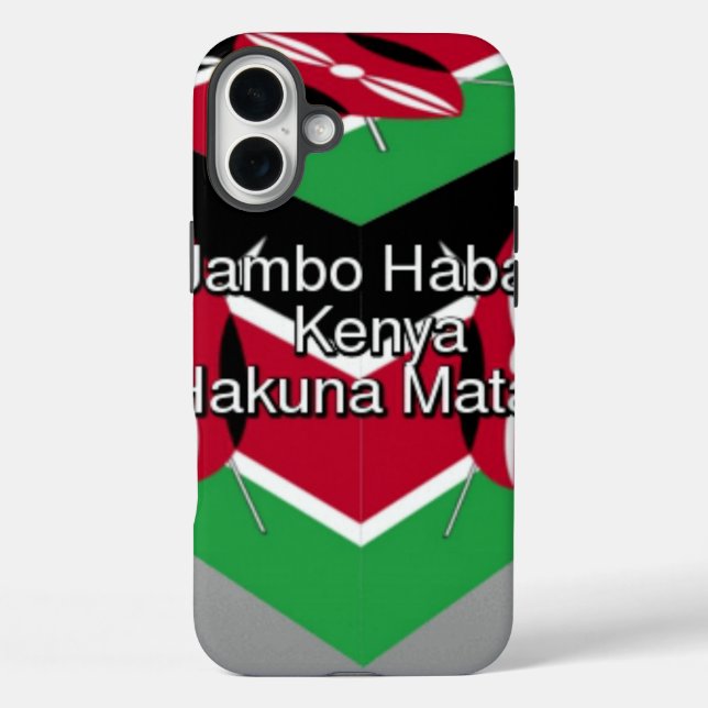 Jambo Habari ! Kenya Hakuna Matata Case-Mate iPhone Case (Back)