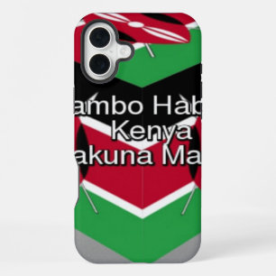 Jambo Habari ! Kenya Hakuna Matata iPhone 16 Plus Case