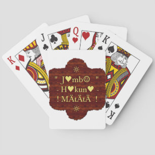 Jambo Hakuna Matata: African Art Print/Graphic Playing Cards