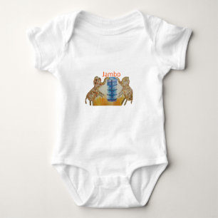 Jambo Jumbo African Kids Elephants Art Print Baby Bodysuit