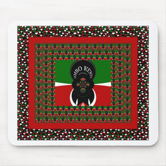 Jambo Kenya Art Print Mouse Pad (Front)