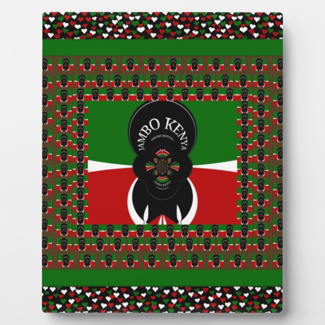Jambo Kenya Art Print Plaque (Front)