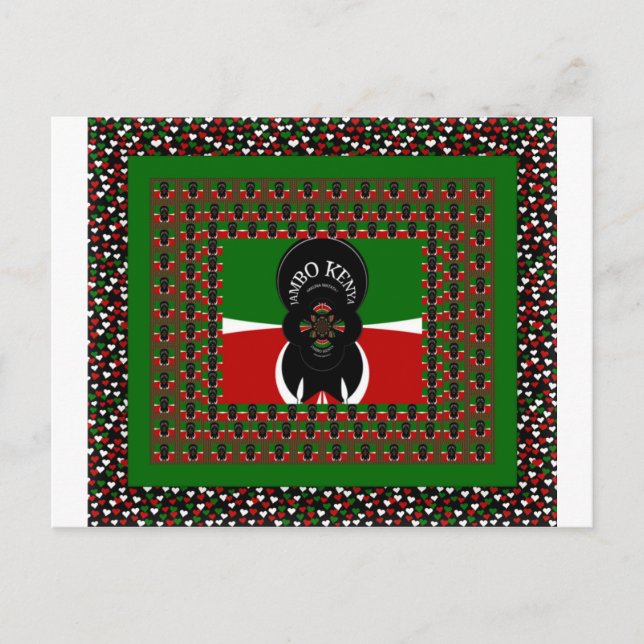 Jambo Kenya Art Print Postcard (Front)