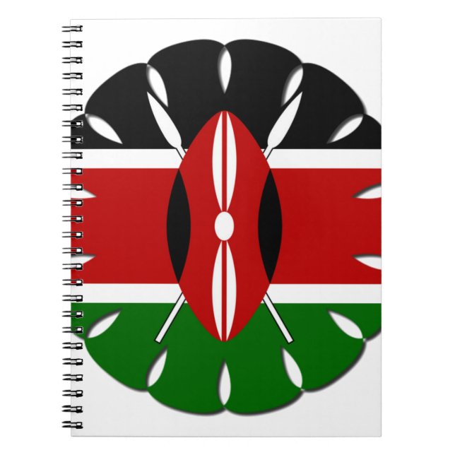 Jambo Kenyan Flag Spiral Notebook (Front)