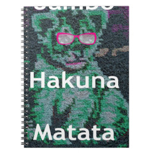 Jambo lion cub hakuna matata spiral notebook