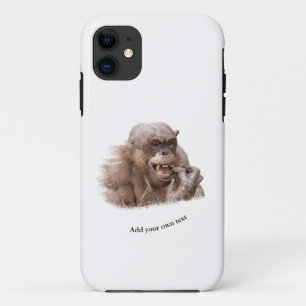 Jambo The Hairless Chimp (change to your own text) Case-Mate iPhone Case