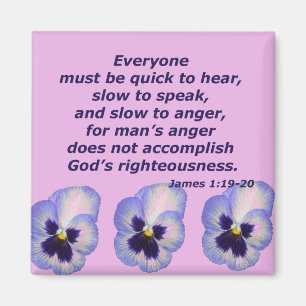 James 1:19-20 magnet