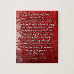 James 1:19 Scripture Gift Jigsaw Puzzle
