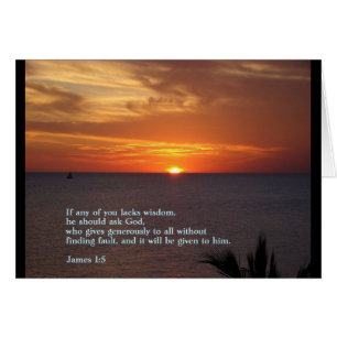 James 1:5  Sunset