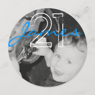 James 21st (Circle Range) Invitation