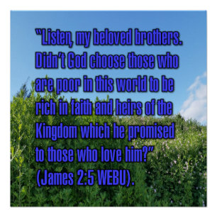 James 2:5 WEBU Poster