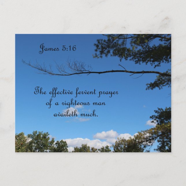 James 5:16 The effectual fervent prayer of Postcard (Front)