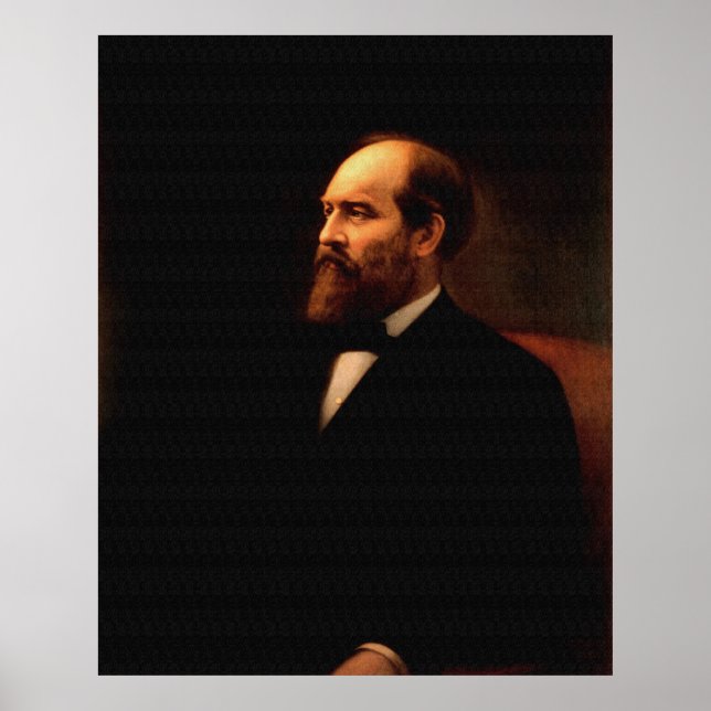 JAMES A. GARFIELD Portrait by Calvin Curtis Print (Front)